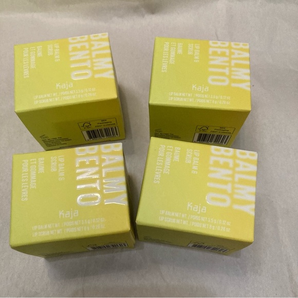 4 x kaja lip balm / lip scrub